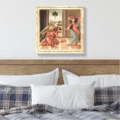 Engel Gabriël en Maria Canvas Afdruk (Insitu (Slaapkamer))