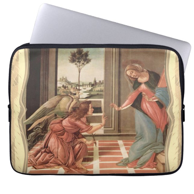 Engel Gabriël en Maria Laptop Sleeve (Voorkant)