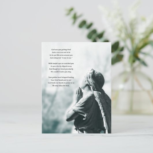 Engel Gebed Sympathie Kaarten (Staand voorkant)