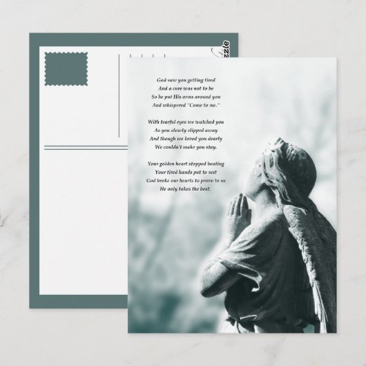 Engel Gebed Sympathie Kaarten (Voorkant / Achterkant)