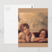 engel geloof Raphael vintage oude schildering zege Briefkaart (Voorkant / Achterkant)