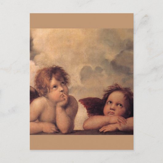 engel geloof Raphael vintage oude schildering zege Briefkaart (Voorkant)