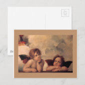 engel geloof Raphael vintage oude schildering zege Briefkaart (Voorkant / Achterkant)