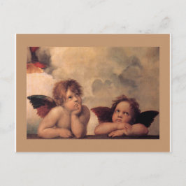 engel geloof Raphael vintage oude schildering zege Briefkaart