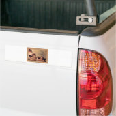 engel geloof Raphael vintage oude schildering zege Bumpersticker (Op Truck)