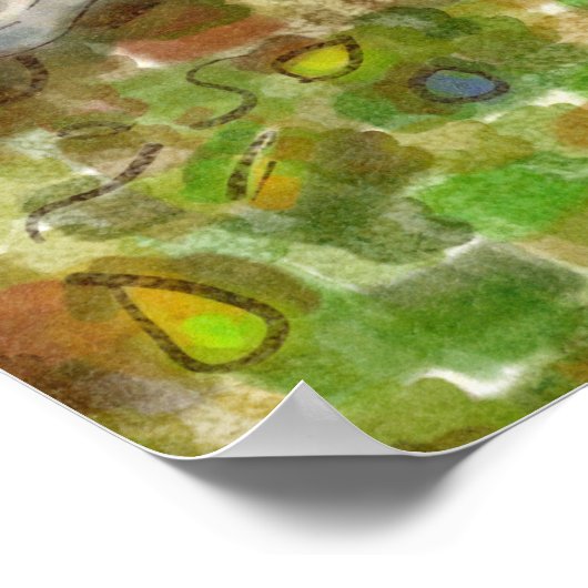 engel (gevlekte kleuren) poster (Hoek)