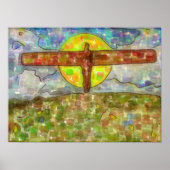 engel (gevlekte kleuren) poster (Voorkant)