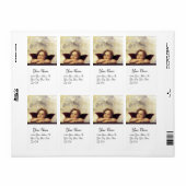 ENGEL / Gevleugelde Cherubijn,,bruin,wit Etiket (Full Sheet)