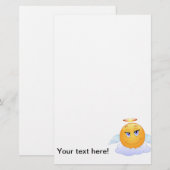 Engel glimlach briefpapier (Voorkant / Achterkant)