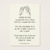 Engel Gods met Kinderen Gebed Heilige Kaart (Achterkant)