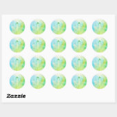 Engel Groen Blauw Aartsengel Raphael Stickers (Vel)