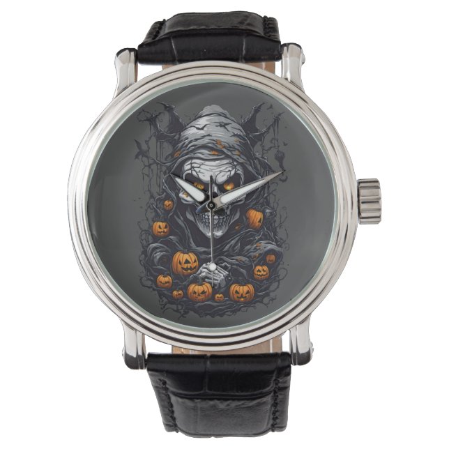 Engel Halloween-ontwerp Horloge (Voorkant)