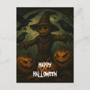 Engel Halloween Pompoen Heks Schrik Nacht Briefkaart