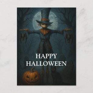 Engel Halloween Pompoen Heks Schrik Nacht Briefkaart