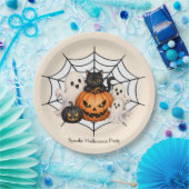 Engel Halloweenfeest Papieren Bordje (Feest)