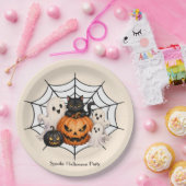 Engel Halloweenfeest Papieren Bordje (Feest)