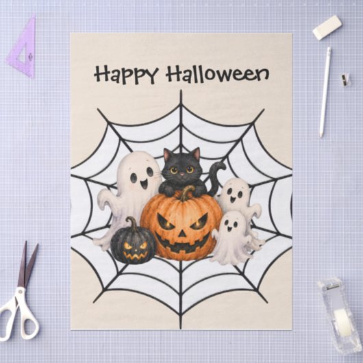 Engel Halloweenfeest Tissuepapier (Craft)
