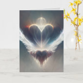 Engel Hart Groetkaart/Notitiekaart Kaart (Gele Bloem)