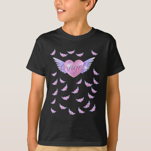 Engel hart met vleugels t-shirt (Voorkant)