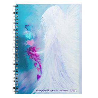 Engel harten spiraal notebook notitieboek