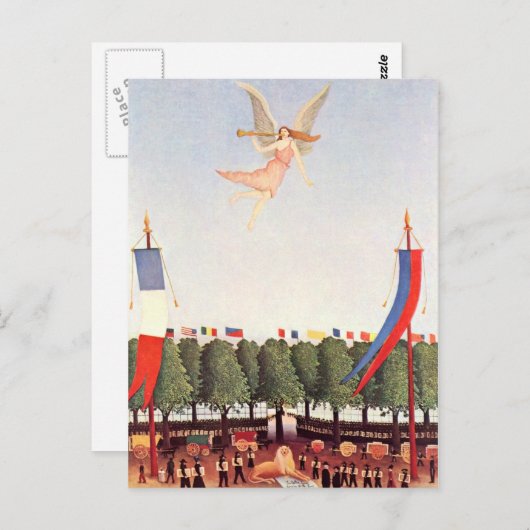 Engel, het Fijne Art. van Henri Rousseau Briefkaart (Voorkant / Achterkant)