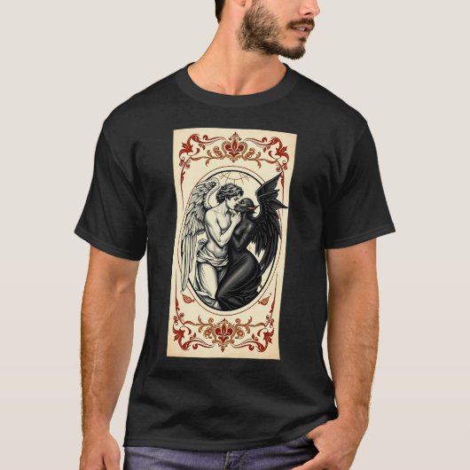 Engel houdt van demon 1 t-shirt (Voorkant)