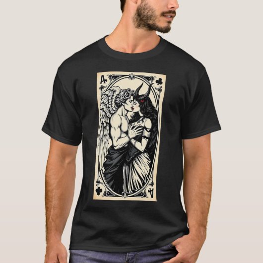 Engel houdt van demon 3 t-shirt (Voorkant)