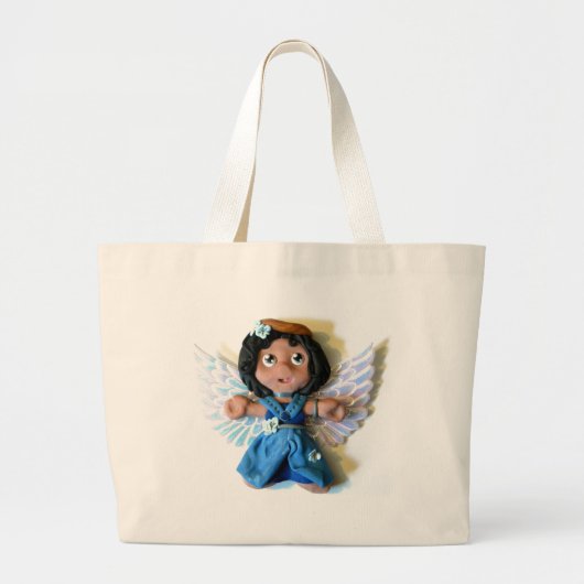 Engel I van Krystal Grote Tote Bag (Voorkant)