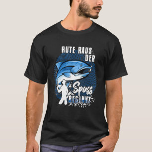 Engel Idee Vader Vissen Met Hengel Het Plezier Beg T-shirt