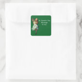Engel Ierse Zegeningen Vierkante Sticker (Tas)