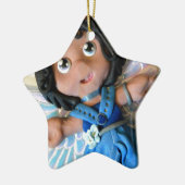 Engel II van Krystal Keramisch Ornament (Links)