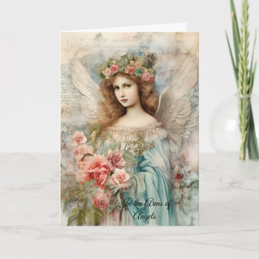  engel in blauw kaart (Voorkant)