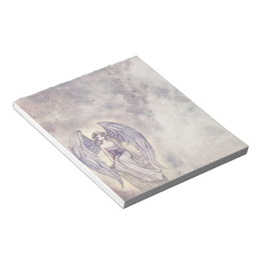 engel in Clouds Noetepad Notitieblok (Schuin)