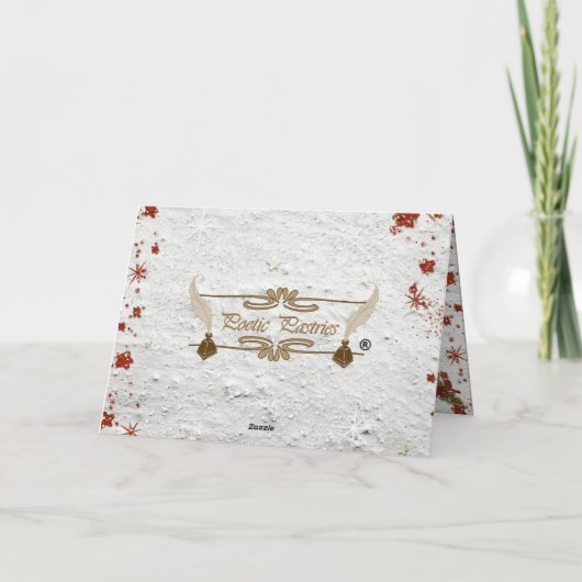  engel in de Kaart voor de winterkerst (Achterkant)