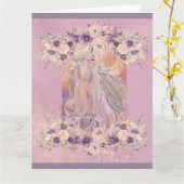 Engel in de ochtendzon door Renee Lavoie Kaart (Gele Bloem)