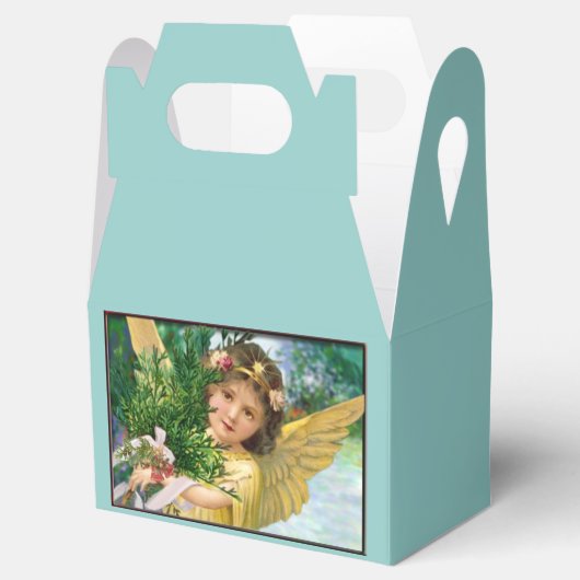 engel in de sneeuwkerst bedankdoosjes (Geopend)