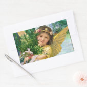  engel in de sneeuwkerst rechthoekige sticker (Envelop)