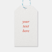  engel in de sneeuwkersttassen cadeaulabel (Achterkant)