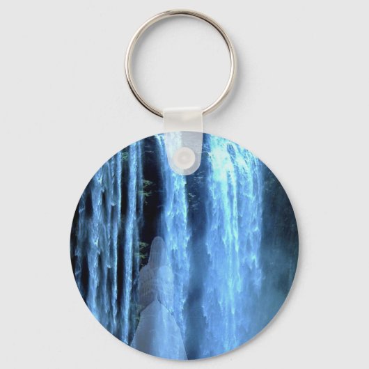Engel in de waterval-sleutelhanger sleutelhanger (Voorkant)