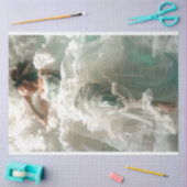 Engel in de wolken Decoupage Tissuepapier (Craft)