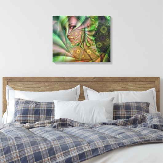 Engel in een droom canvas afdruk (Insitu (Slaapkamer))