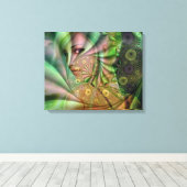 Engel in een droom canvas afdruk (Insitu (Houten vloer))