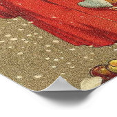 Engel in een rode jas poster (Hoek)