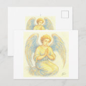Engel in gebed briefkaart (Voorkant / Achterkant)