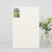 Engel in gebed briefpapier (Staand voorkant)
