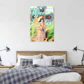 Engel in gebed canvas afdruk (Insitu (Slaapkamer))