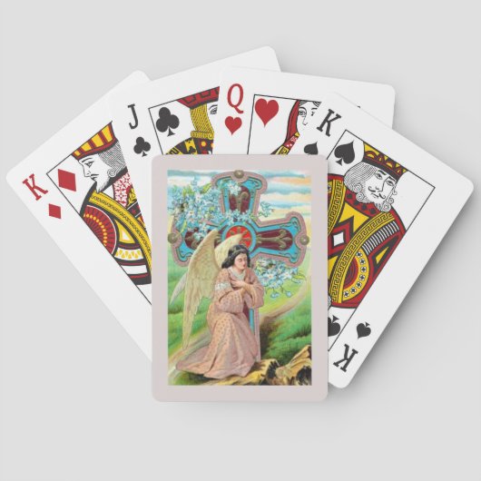 Engel in gebed pokerkaarten (Achterkant)