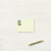 Engel in gebed post-it® notes (Op bureau)