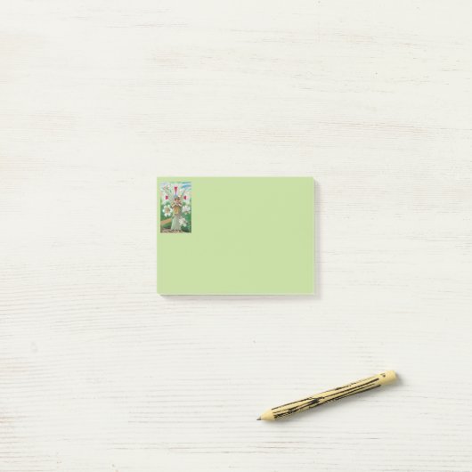 Engel in gebed post-it® notes (Op bureau)