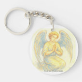 Engel in gebed sleutelhanger (Voorkant)